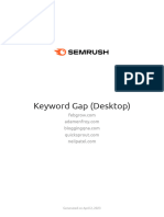 Semrush-Keyword Gap