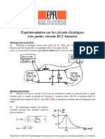 Expérimentation Sur Les Circuits Électriques 1ère Partie: Circuits RCL Linéaires