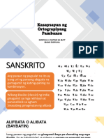 Fildis-modyul3-Kasaysayan NG Ortograpiyang Filipino
