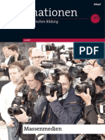 Information en Zur Politischen Bildung Heft 309 - Massenmedien