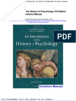 Introduction To The History of Psychology 7th Edition Hergenhahn Solutions Manual