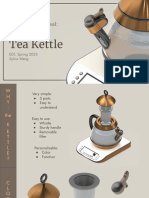 Presentation - Kitchen Appliance Proposal Electric Tea Kettle