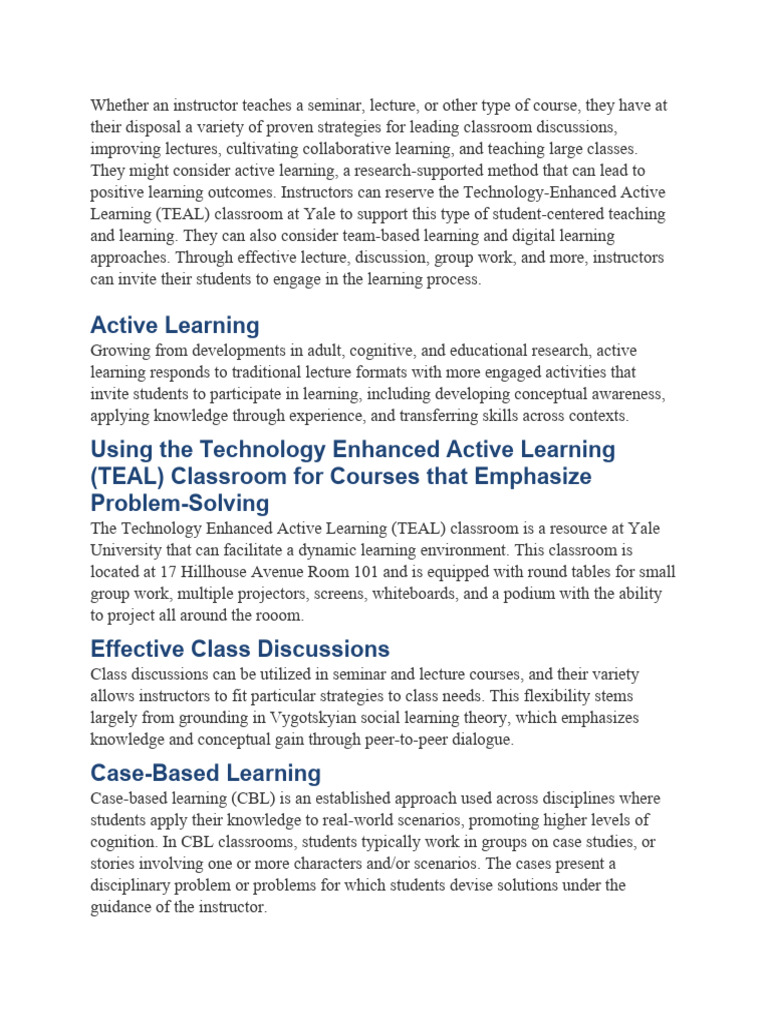 Teaching Strategies PDF