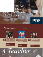 CODE OF ETHICS FOR TEACHER Group 4