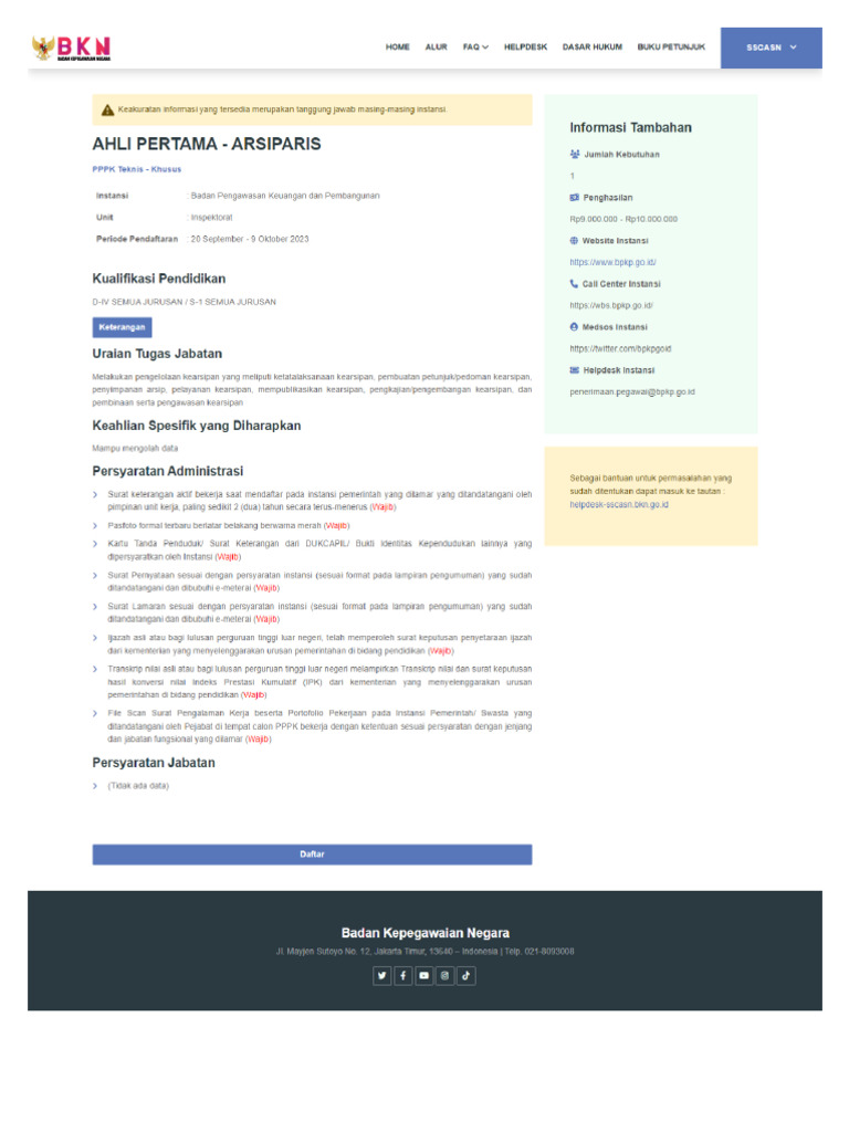 Ahli Pertama Arsiparis Pdf