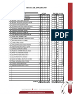 Listas de Asistencia Semana Del 19 Al 23 Junio