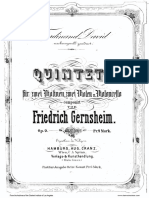(Clarinet Institute) Gernsheim String Quintet Op 9 Cello