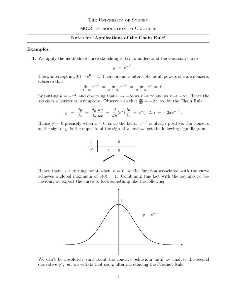 Applications of The Chain Rule | PDF | Asymptote | Mathematical Analysis