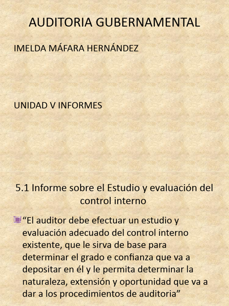 Informe de Auditoría Gubernamental | PDF | Auditoría | Contralor