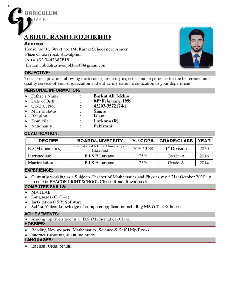 General CV | PDF