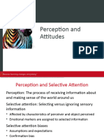 Perception and Attitudes