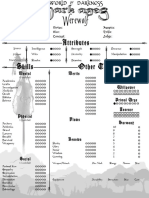 NWoD DarkAges Werewolf4-Page Editable