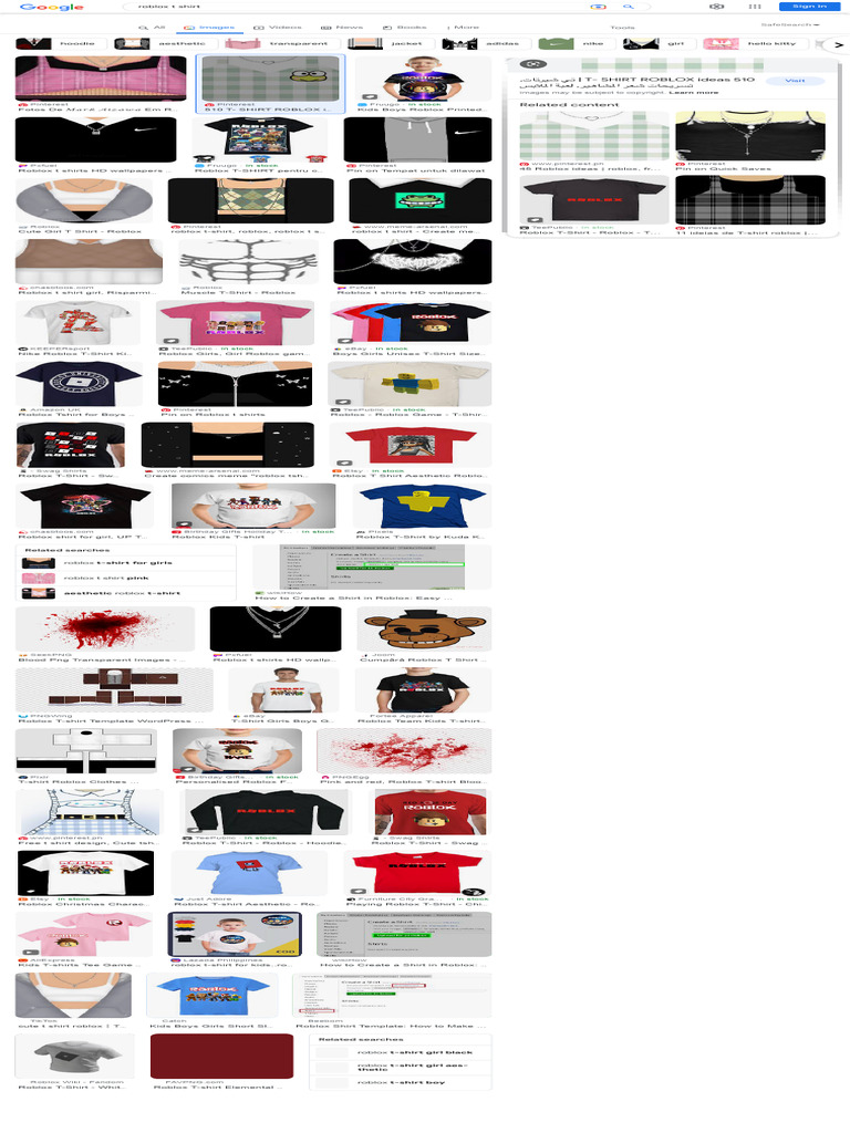 Roblox T Shirt Google Search PDF 1709483085
