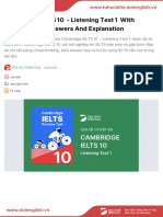 CAM10 - Listening Test 1