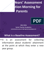 Assessment Workshop For Parents Sept '23
