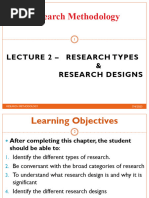 Lecture 2 Research Types & Designs