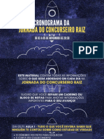 Cronograma Jornada Concurseiro Raiz