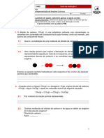 Físico-Química 8. Ano Domínio: Reações Químicas Subdomínio: Explicação e Representação de Reações Químicas