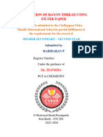 Separation of Rayon Thread Thread Using Filter Paper