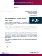 11 Lettre de Motivation Parcoursup Exemple