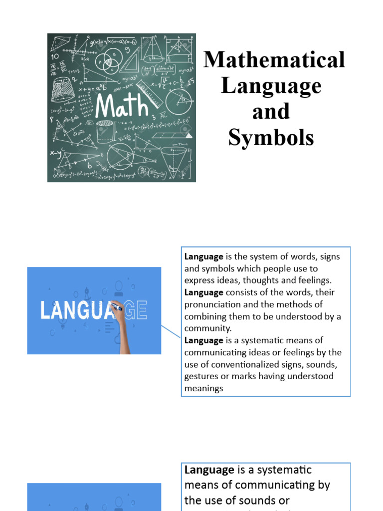 Mathematical Language and Symbols | PDF | Function (Mathematics) | Set ...