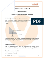 NCERT Solutions For Class 12 Micro Chapter 2 - Theory of Consumer Behaviour - .