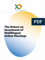 KUDO - White Papers - The Return On Investment of Multilingual Online Meetings - EN