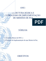 ONU - Estrutura Básica e o Processo de Implementação de Missões de Paz (Versão Final - 292117AGO)