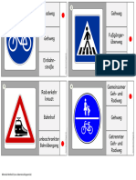 Miniklammerkarten Verkehrsschilder