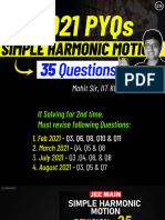 JEE Main 2021 - SHM Questions - Eduniti