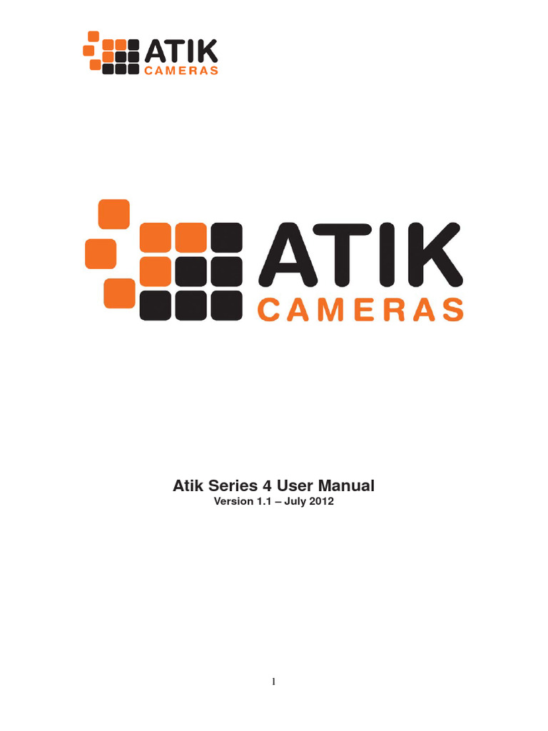 Atik Series 4 Manual | PDF | Charge Coupled Device | Pixel