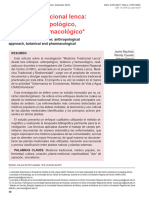 Medicina Tradicional Lenca: Enfoque Antropológico, Botánico y Farmacológico