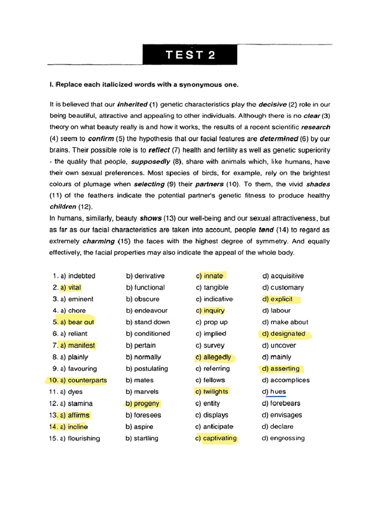 CAE Test | PDF