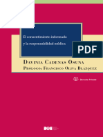 El Consentimiento Informado y La Responsabilidad Médica Davinia Cadenas Osuna