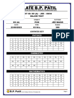 12JE (B) - MAJOR TEST - 23092023 - ANSWER KEY