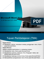 Penggunaan Menu Home Pada Microsoft Word