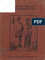 Pakaian Adat Tradisional Daerah Sumatera Selatan