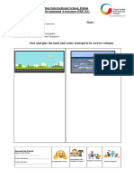 Land and Water Sorting Worksheet