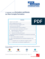 1.3 Guide EDOF Proposer Une Offre de Formation Certifiante Sur Mon Compte Formation V2.2