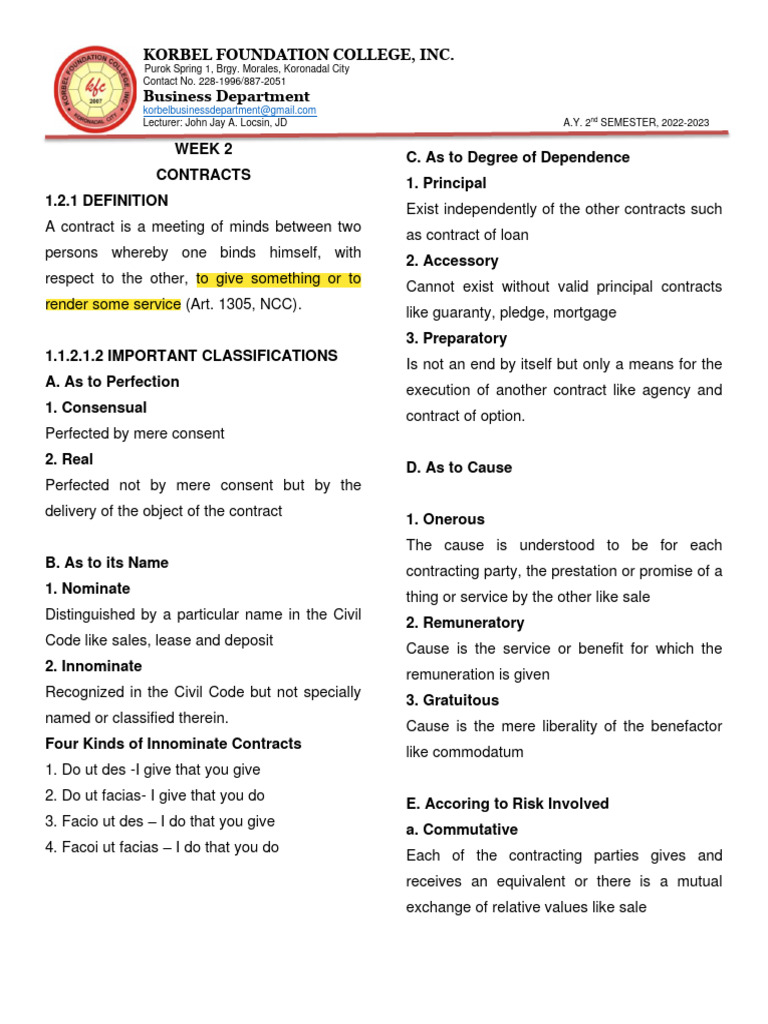 Contract 3 | PDF