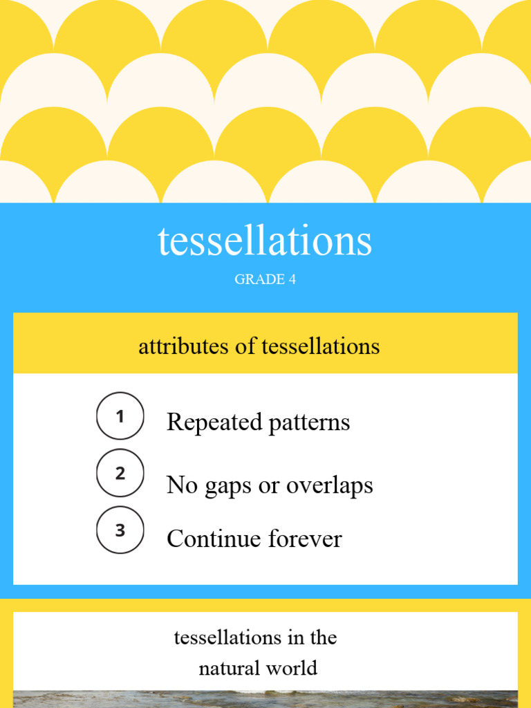Grade 3 Tessellation Patterns Guide | PDF | Home & Garden