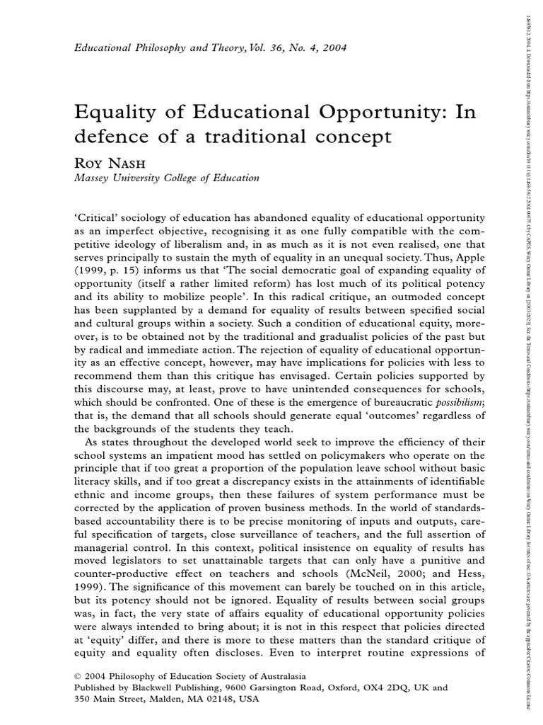 equality-of-educational-opportunity-in-defence-of-a-traditional-concept