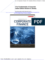 Solution Manual For Fundamentals of Corporate Finance 7th Canadian Edition Richard A Brealey