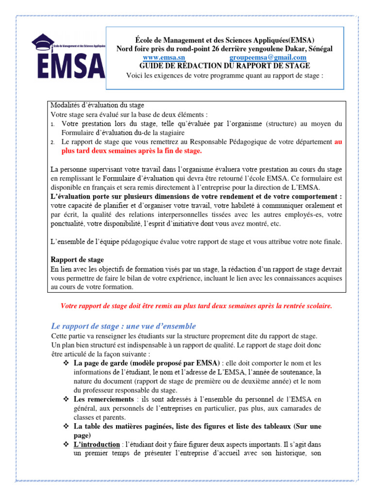 Ecole de Management et des Sciences Appliquées-EMSA