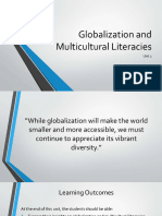 Lesson 2. Globalization and Multicultural Literacies