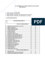 Daftar Keterampilan Keperawatan Sebagai Kewenangan Klinis Dipuskesmas