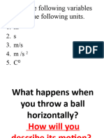 Projectile Motion Type 1