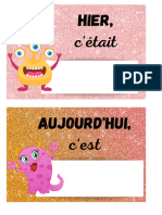 Calendrier Classe Monstres