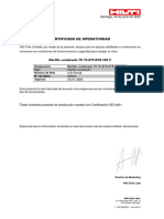 Certificado de Operatividad: Santiago, 06 de Junio de 2023