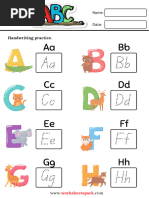 Alphabet Handwriting Practice Sheets For Kids - Compressed